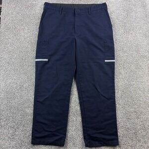 FedEx Cargo Pants Mens Navy Blue 40R 32 Reflective Stan Herman VF Imagewear